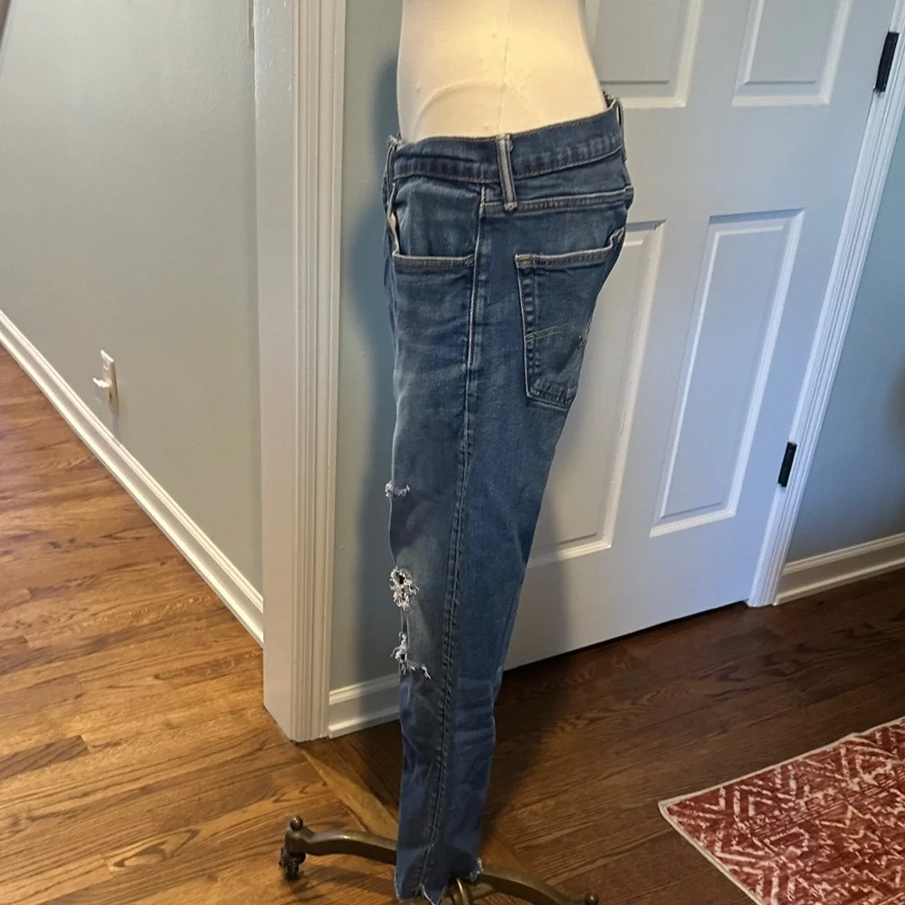 Vintage Levi’s Distressed Blue Jeans Denim Style 502 Sz 34x34 - Picture 4 of 10